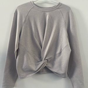 Lululemon Tuck and Gather Pullover in Heather’s Mod Stargaze colour.